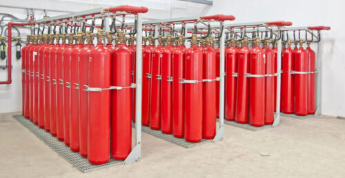 Применение установок газового пожаротушения
